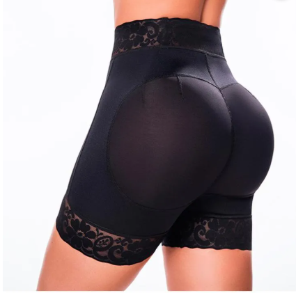 Short de licra tiro alto